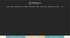 Desktop Screenshot of malkimuseum.org