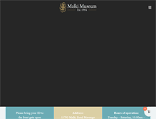 Tablet Screenshot of malkimuseum.org